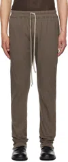 Rick Owens Drkshdw Gray Hollywood Berlin Drawstring Sweatpants In 34 Dust
