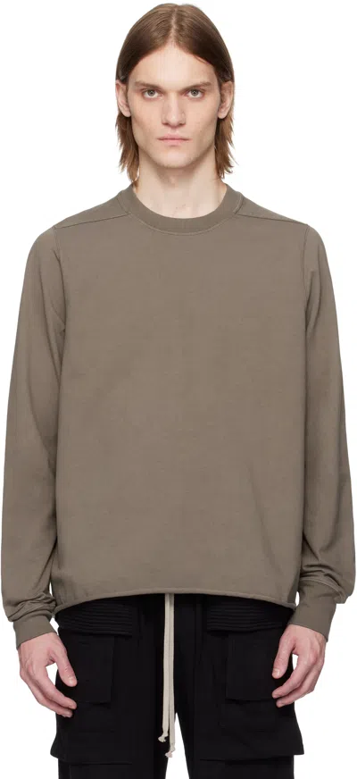 RICK OWENS DRKSHDW GRAY HOLLYWOOD CREWNECK SWEATSHIRT