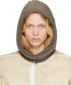 Rick Owens Drkshdw Gray Hollywood Grace Hood In 34 Dust