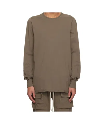 RICK OWENS DRKSHDW GRAY HOLLYWOOD LEVEL LONG SLEEVE T-SHIRT