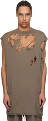 Rick Owens Drkshdw Gray Hollywood Tarp T-shirt In Grau
