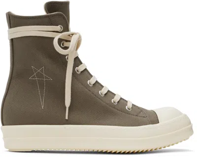 Rick Owens Drkshdw Gray Porterville Sneaks Sneakers In 34811 Dust/pearl/mil