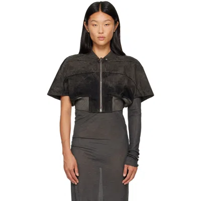 Rick Owens Drkshdw Gray Tower Tatlin Bomber Jacket In Multi