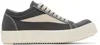 Rick Owens Drkshdw Gray Hollywood Vintage Sneaks Sneakers In 7811 Dark Dust/milk