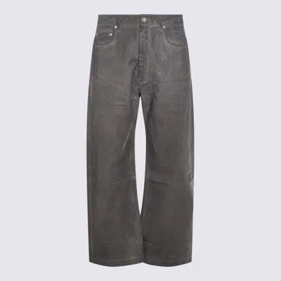 Rick Owens Drkshdw Grey Cotton Denim Jeans In Gray