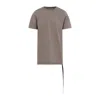 Rick Owens Drkshdw Level T-shirt Asymmetrical Hem In Gray