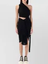 Rick Owens Drkshdw Hem Asymmetry One Shoulder Dress