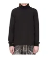 Rick Owens Drkshdw High-neck Cotton Sweatshirt In Black