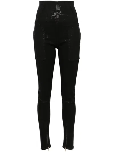 Rick Owens Drkshdw High-rise Skinny Jeans In Black