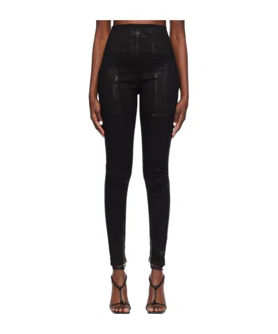 Rick Owens Drkshdw High-rise Skinny Jeans In Black
