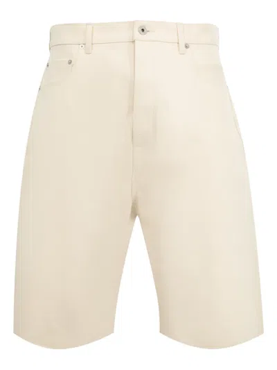 Rick Owens Drkshdw High-rise Tailored Shorts In Neutral