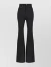 Rick Owens Drkshdw High-rise Waist Flared Leg Trousers In Black