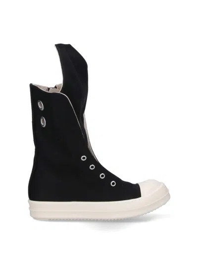 Rick Owens Drkshdw High Sneakers In Black  