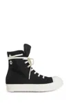 Rick Owens Drkshdw High-top Canvas Sneaks In Black