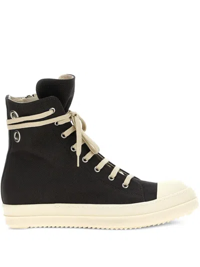 Rick Owens Drkshdw High-top Lace-up Sneakers In Black