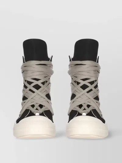 Rick Owens Drkshdw High-top Lace-up Sneakers Contrast Sole