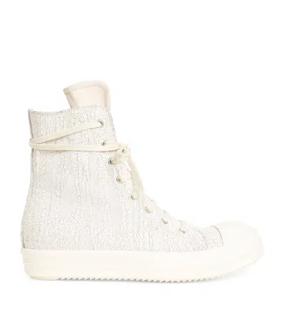 Rick Owens Drkshdw High-top Sneakers In White