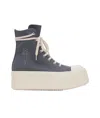 Rick Owens Drkshdw Gray Porterville Double Bumper Sneakers In White