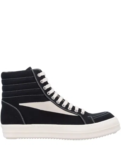 Rick Owens Drkshdw High Vintage Canvas Sneakers