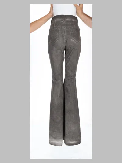 Rick Owens Drkshdw High-waist Flared Jeans In Charcoal