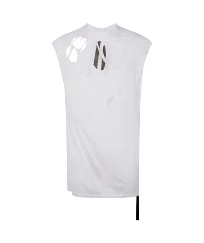 Rick Owens Drkshdw Hole Vest In White