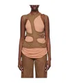 Rick Owens Drkshdw Top  Woman Color Brown In Brown