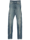 Rick Owens Drkshdw Hollywood Bolan Banana Denim Pants In Washed Indigo