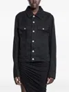 Rick Owens Drkshdw Hollywood Chest-pockets Denim Jacket In Black