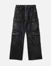 Rick Owens Drkshdw Black Hollywood Double Cargo Jeans