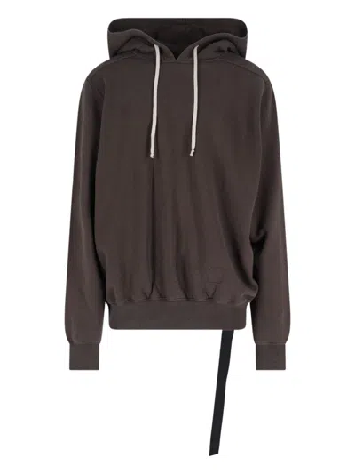 Rick Owens Drkshdw Hollywood Hoodie - Dark Brown