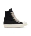 Rick Owens Drkshdw Hollywood Jumbo Lace Puffer Sneaks Sneakers In Black