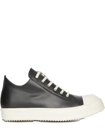 Rick Owens Drkshdw Hollywood Low "black/milk" Sneakers