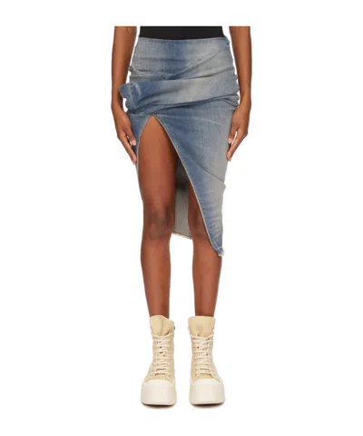 Rick Owens Drkshdw Hollywood Low Twist Skirt