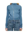 Rick Owens Drkshdw Blue Hollywood Mountain Sweatshirt In Blue