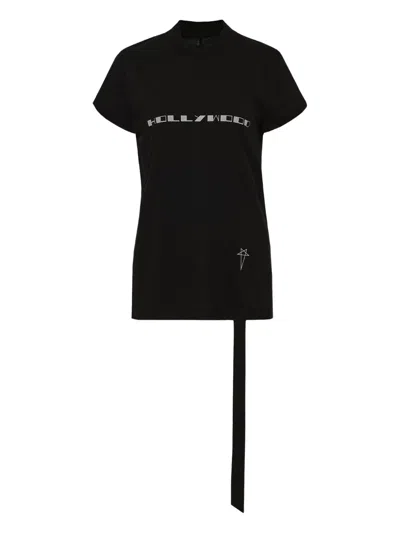 Rick Owens Drkshdw Hollywood Star-embellished T-shirt In Black