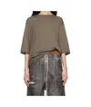 Rick Owens Drkshdw Gray Hollywood Walrus T-shirt In Multicolor