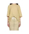 Rick Owens Drkshdw Beige Hollywood Walrus T-shirt In Nude