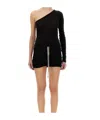 Rick Owens Drkshdw Ziggy Asymmetric-neckline Long-sleeve T-shirt In Black
