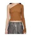 Rick Owens Drkshdw Orange Hollywood Ziggy T-shirt In Brown