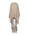 Rick Owens Drkshdw Hooded Cloak In Brown