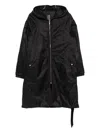 Rick Owens Drkshdw Long-sleeved Windbreaker In Black