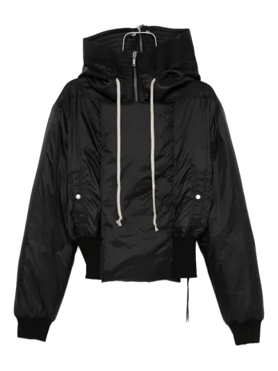 RICK OWENS DRKSHDW HOODED DRAWSTRING-DETAIL JACKET