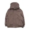 Rick Owens Drkshdw Hooded Long Bomber In Dust In Grigio