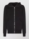 Rick Owens Drkshdw Hooded Long Sleeve Sweatshirt And Pockets In Black