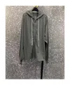 Rick Owens Drkshdw Hooded Long-sleeved Sweater In Black