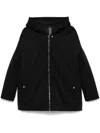 Rick Owens Drkshdw Hooded Peter Coat In Black