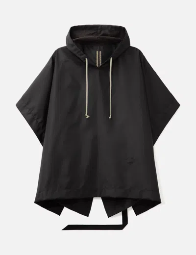 Rick Owens Drkshdw Hooded Poncho In Black