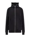 Rick Owens Drkshdw Hooded Long Sleeve Sweatshirt And Pockets In Black