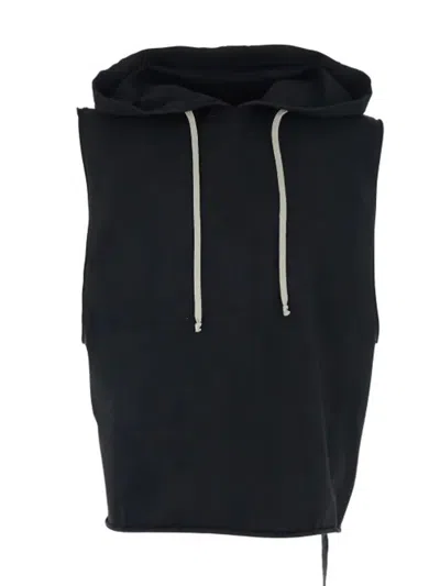 Rick Owens Drkshdw Hooded Tinic In Black