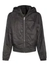 Rick Owens Drkshdw Hooded Zip Jacket In Black